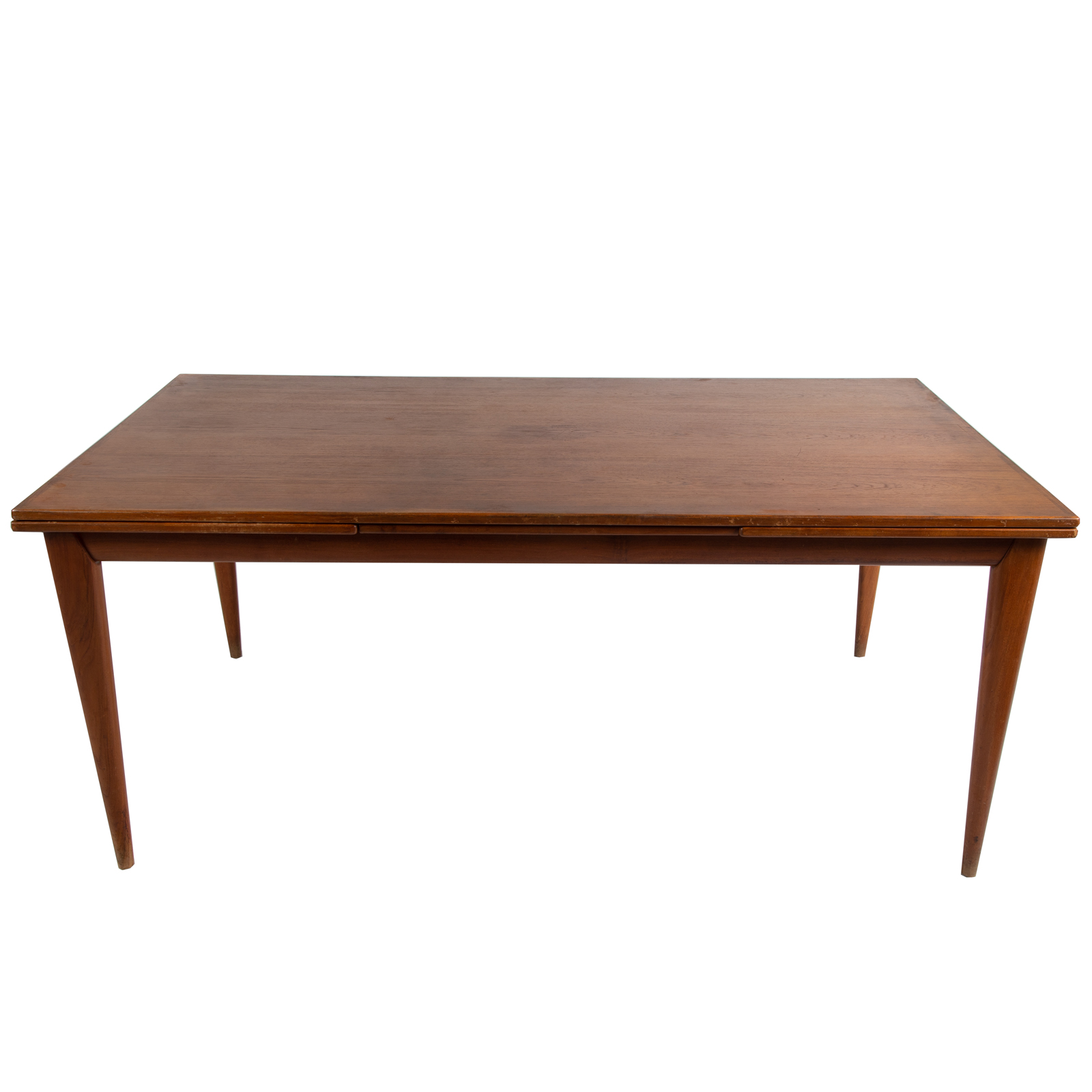 DANISH MODERN TEAK DRAW-LEAF TABLE