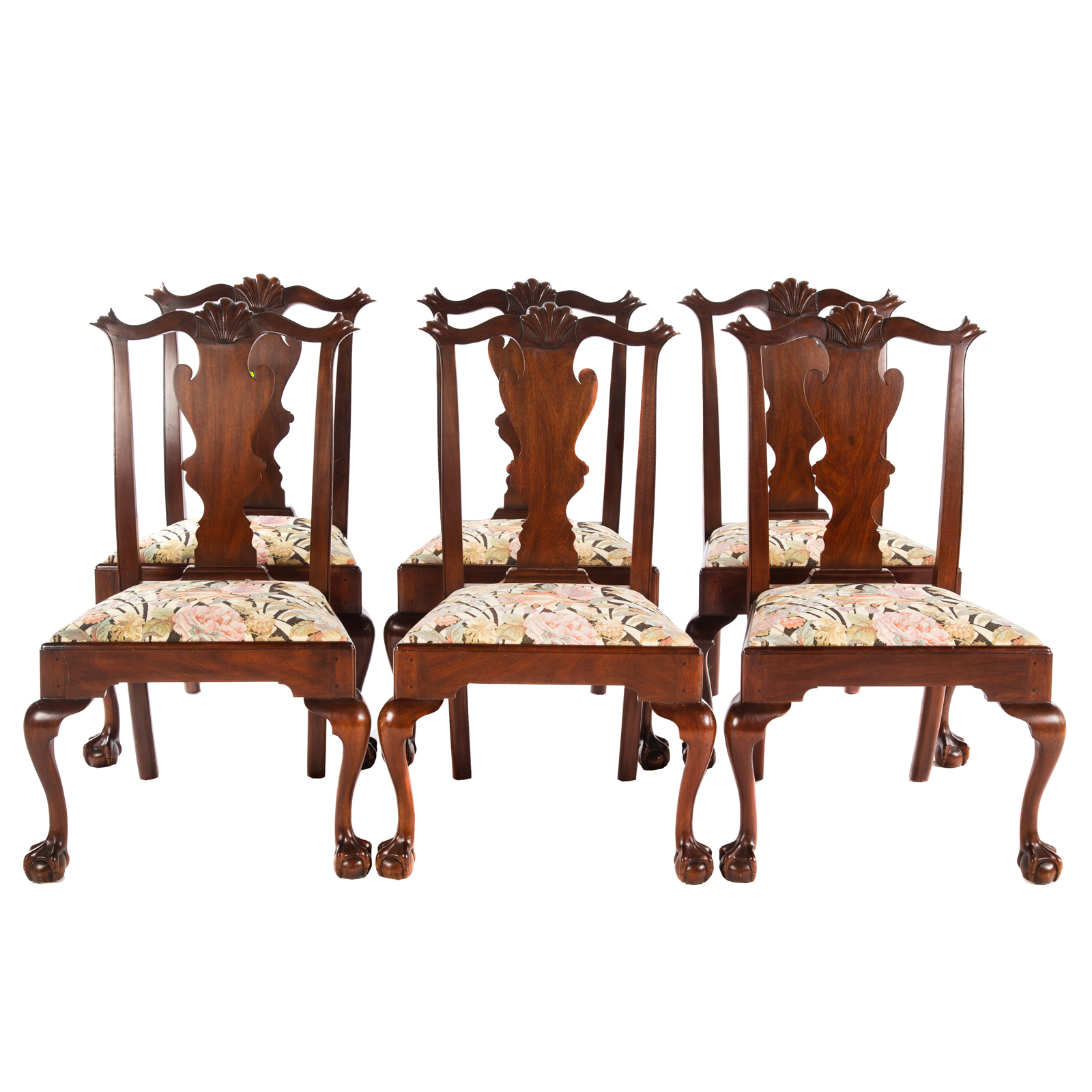 SET OF SIX HENKEL HARRIS MAHOGANY 2e98df