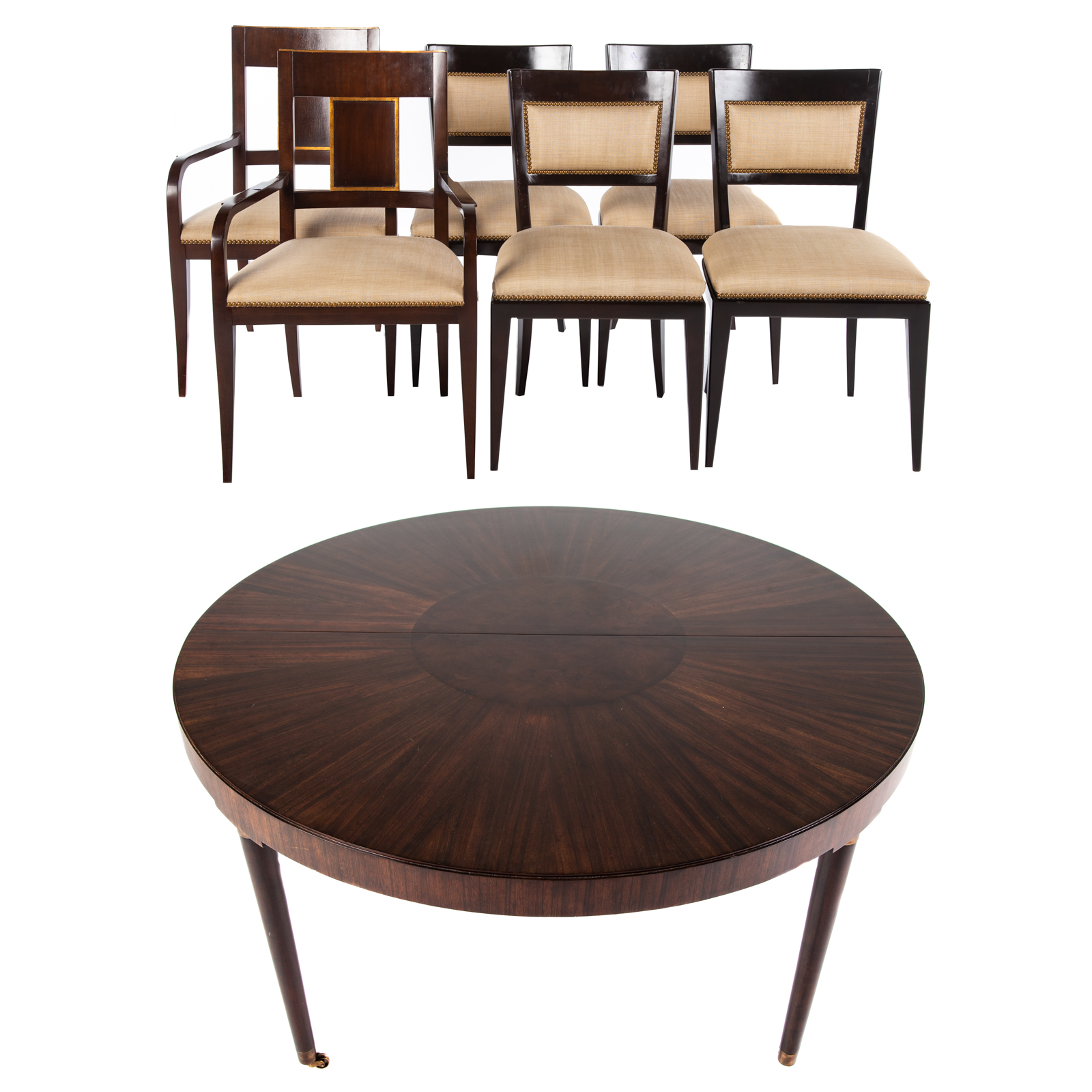 HENREDON CONTEMPORARY MAHOGANY DINING