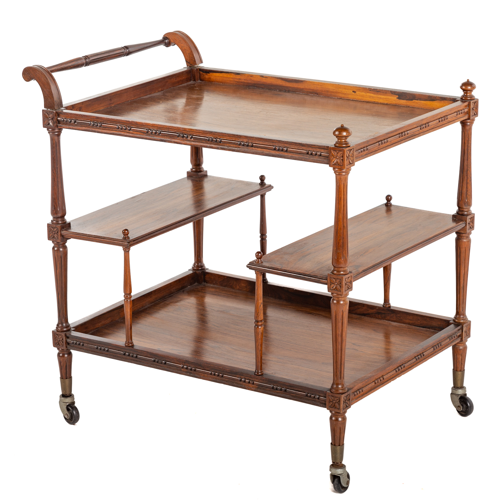 ADAM STYLE ROSEWOOD SERVING CART