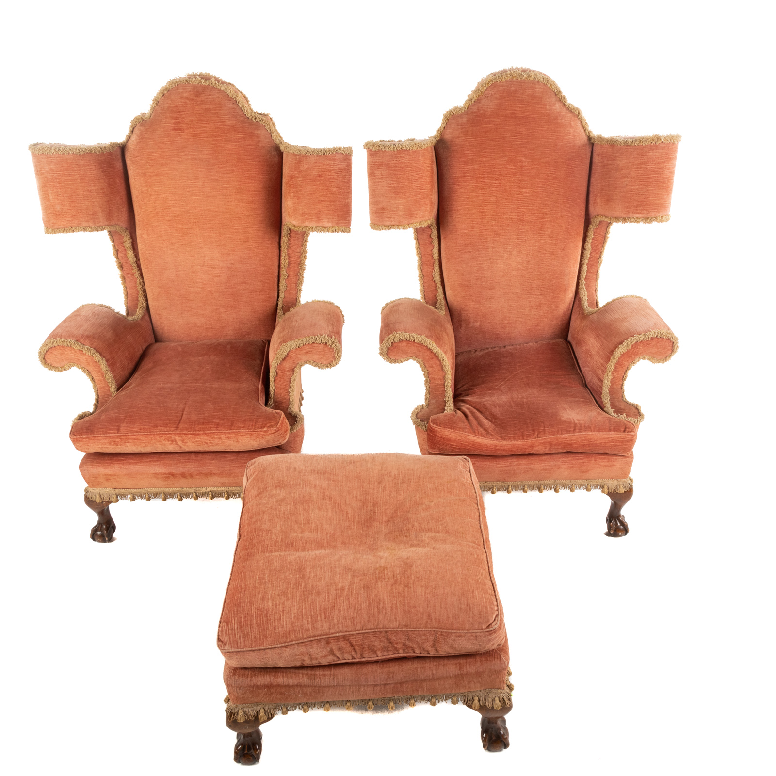 A PAIR OF CHIPPENDALE STYLE CHAIRS