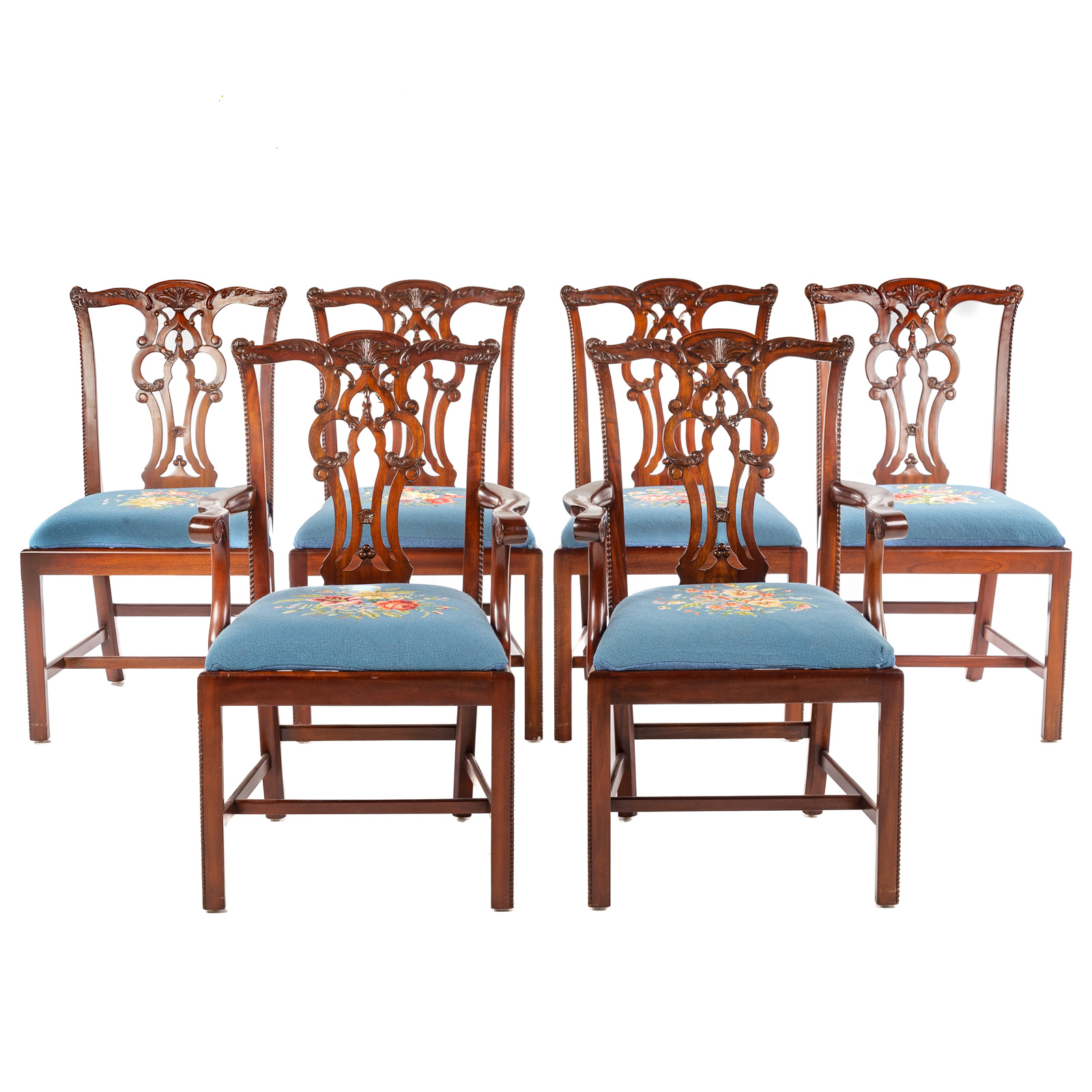 SET OF SIX MAITLAND-SMITH CHIPPENDALE