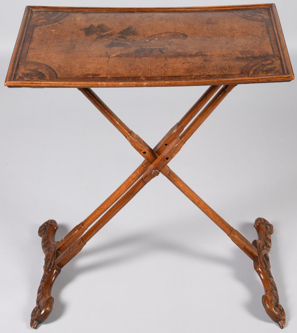 ITALIAN MARQUETRY AND WALNUT FOLDING 2ec115