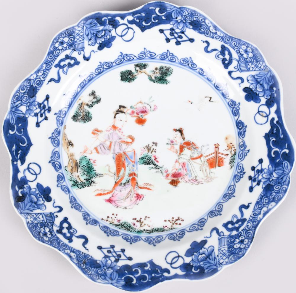 CHINESE EXPORT FAMILLE ROSE DISH 2ec122