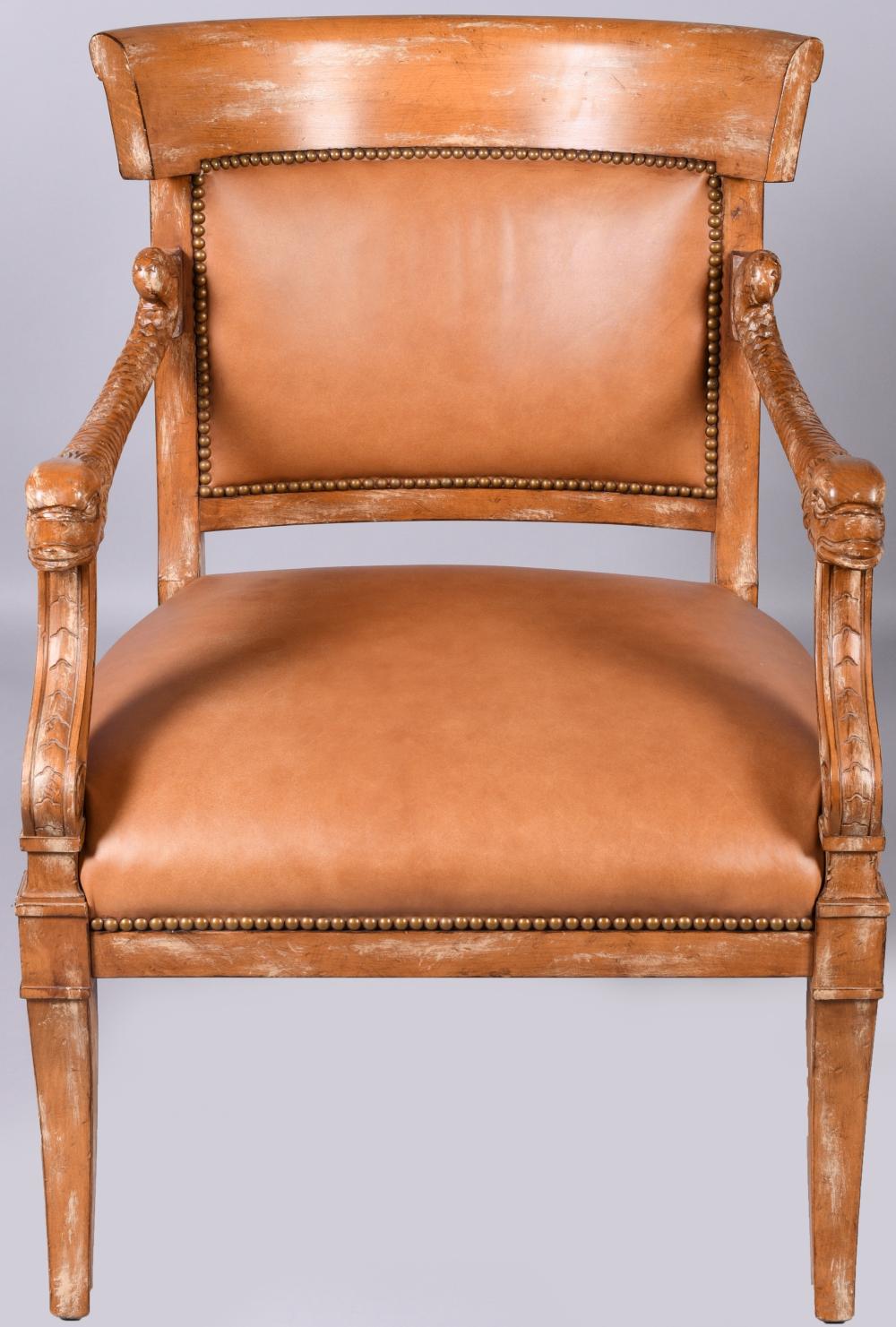 EMPIRE STYLE BEECHWOOD FAUTEUIL 2ec11c