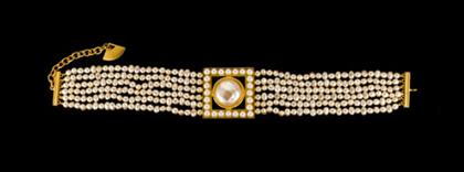 Karl Lagerfeld multi-strand pearl
