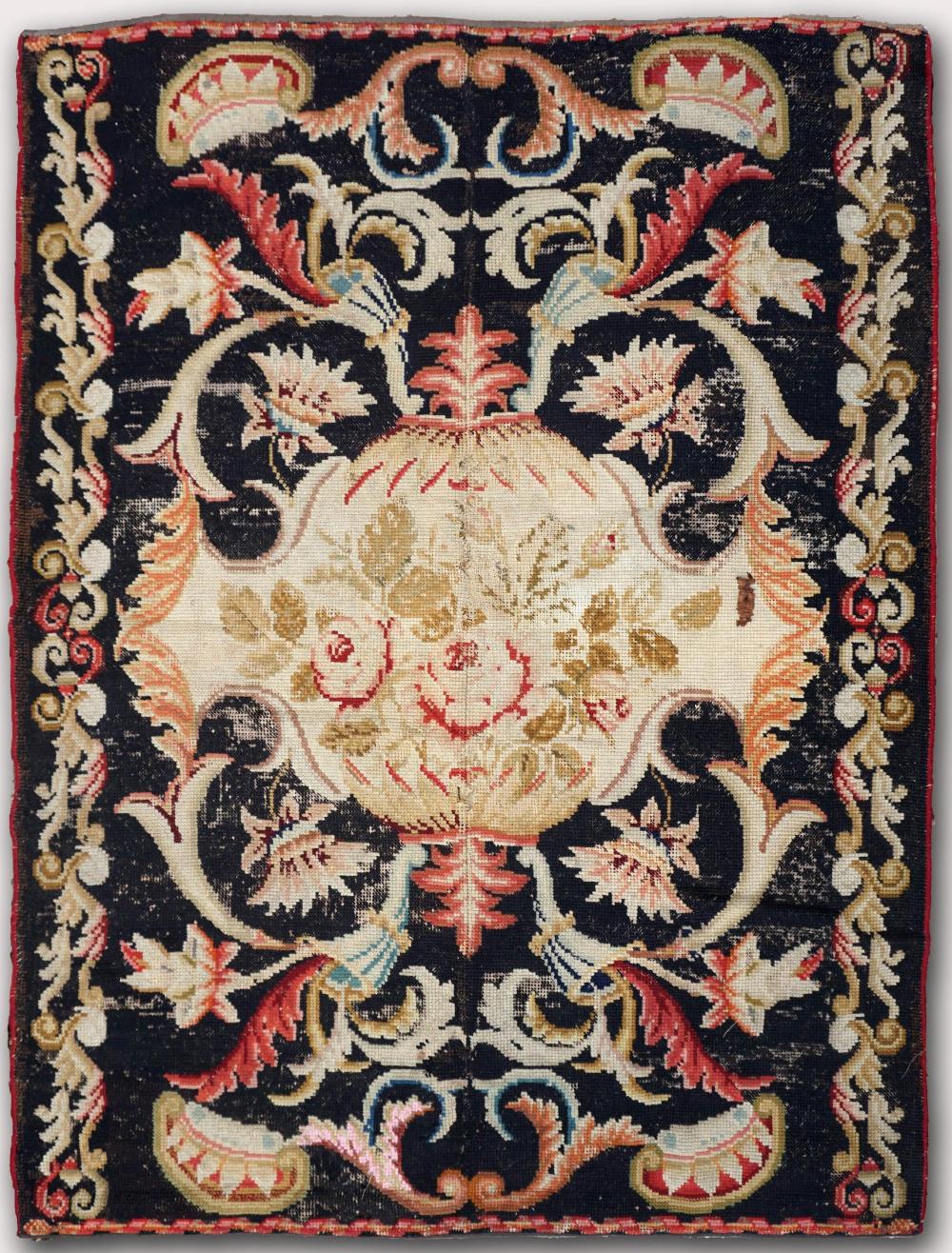 VICTORIAN NEEDLEPOINT RUG 5'1''