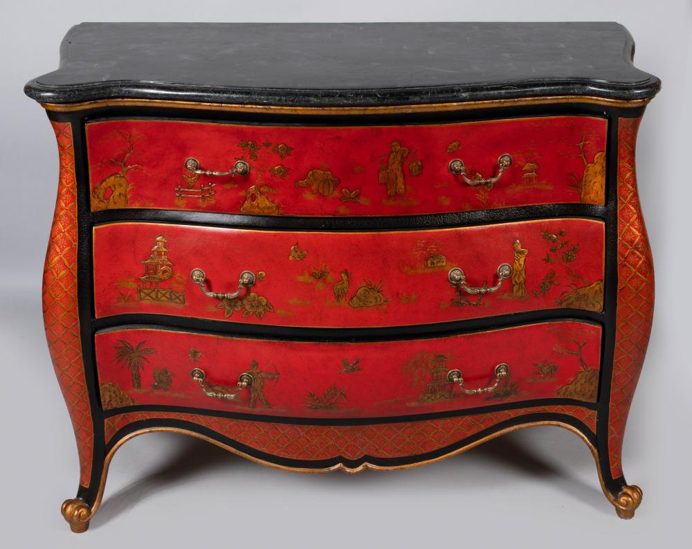 ROCOCO STYLE CHINOISERIE DECORATED 2ec1b1