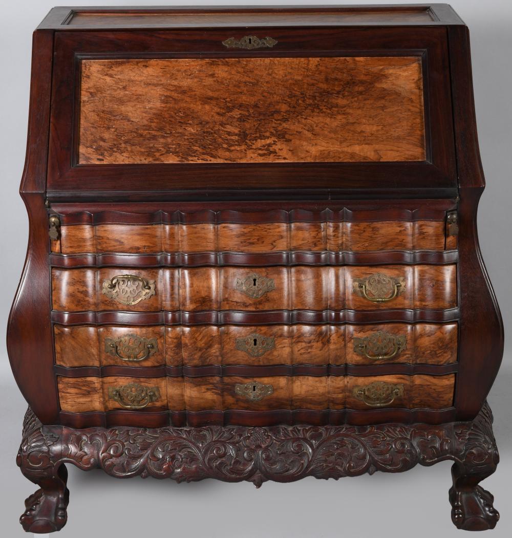 ROCOCO STYLE MAHOGANY AND EXOTIC 2ec1d1