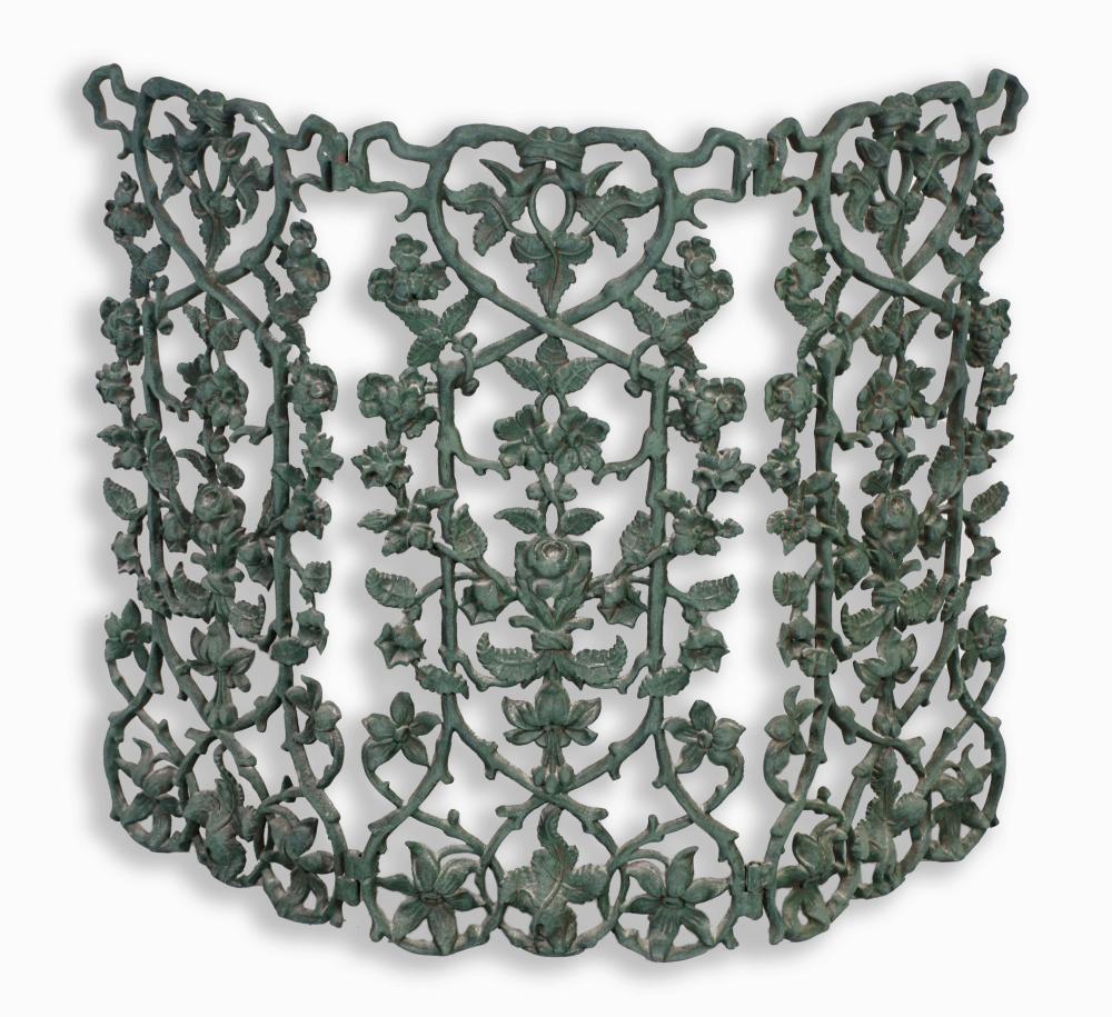 VICTORIAN STYLE GREEN PAINTED CAST 2ec1fc