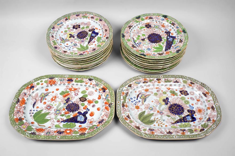 MASONS IRONSTONE CHINA PLATES WITH