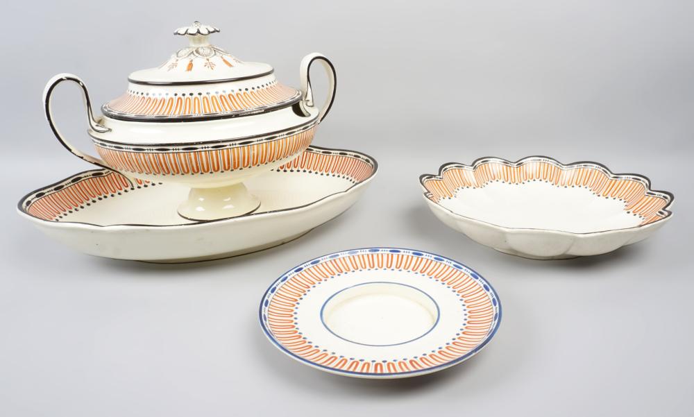 GROUP OF WEDGWOOD CREAMWARE TABLEWARES,