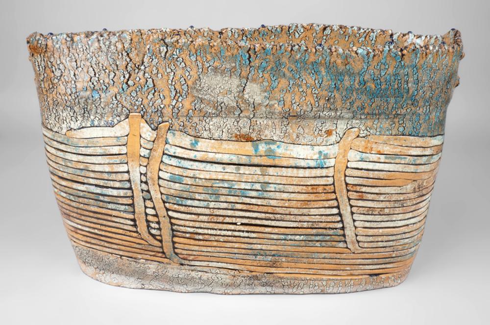 GLAZED CERAMIC VESSEL, JIM KRAFT