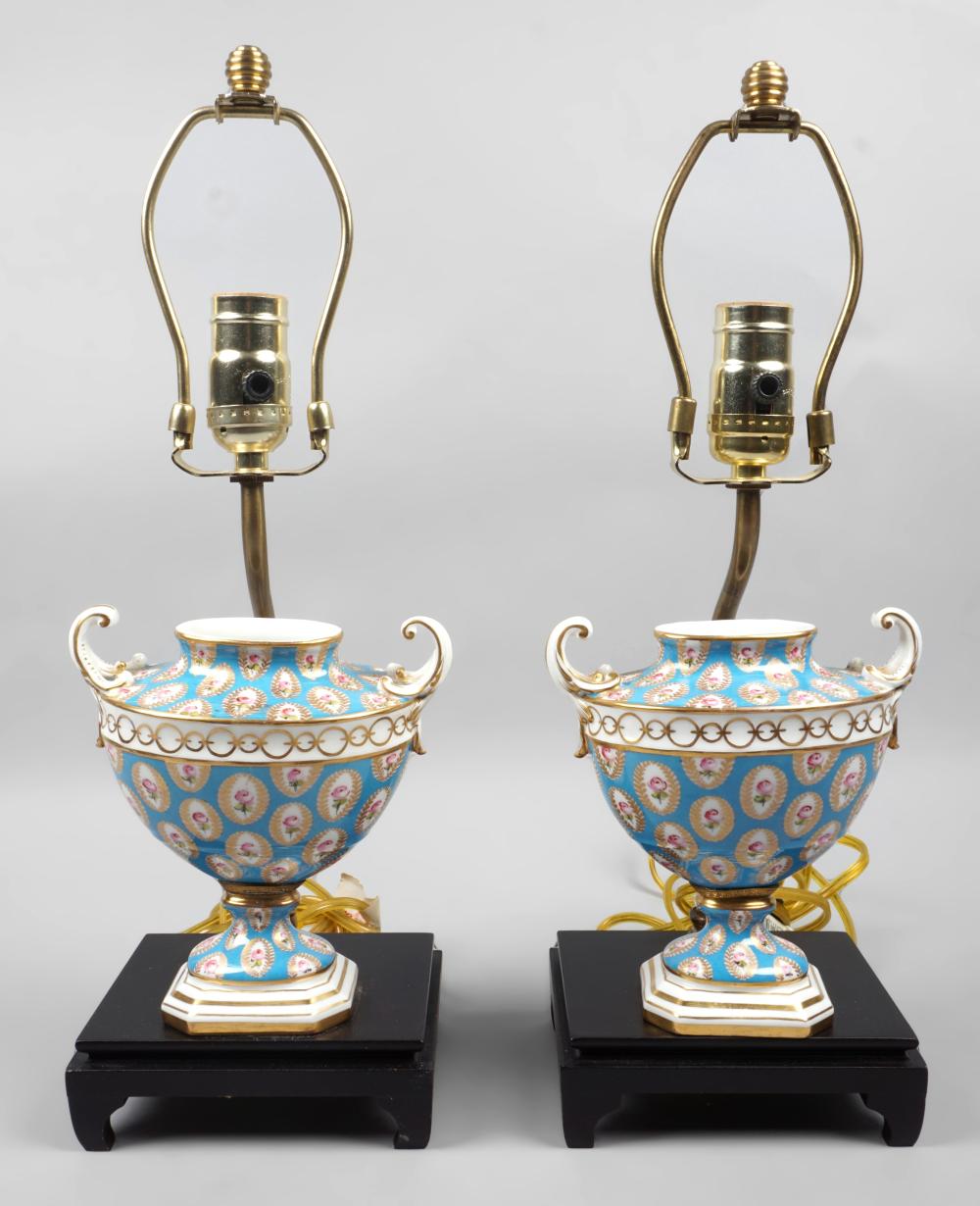 PAIR OF FRENCH STYLE PORCELAIN