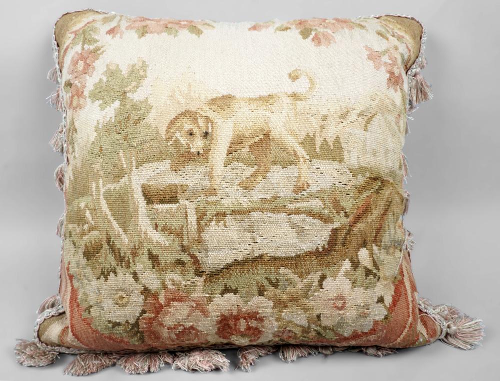 THROW PILLOW MOUNTED WITH AUBUSSON 2ec2a8
