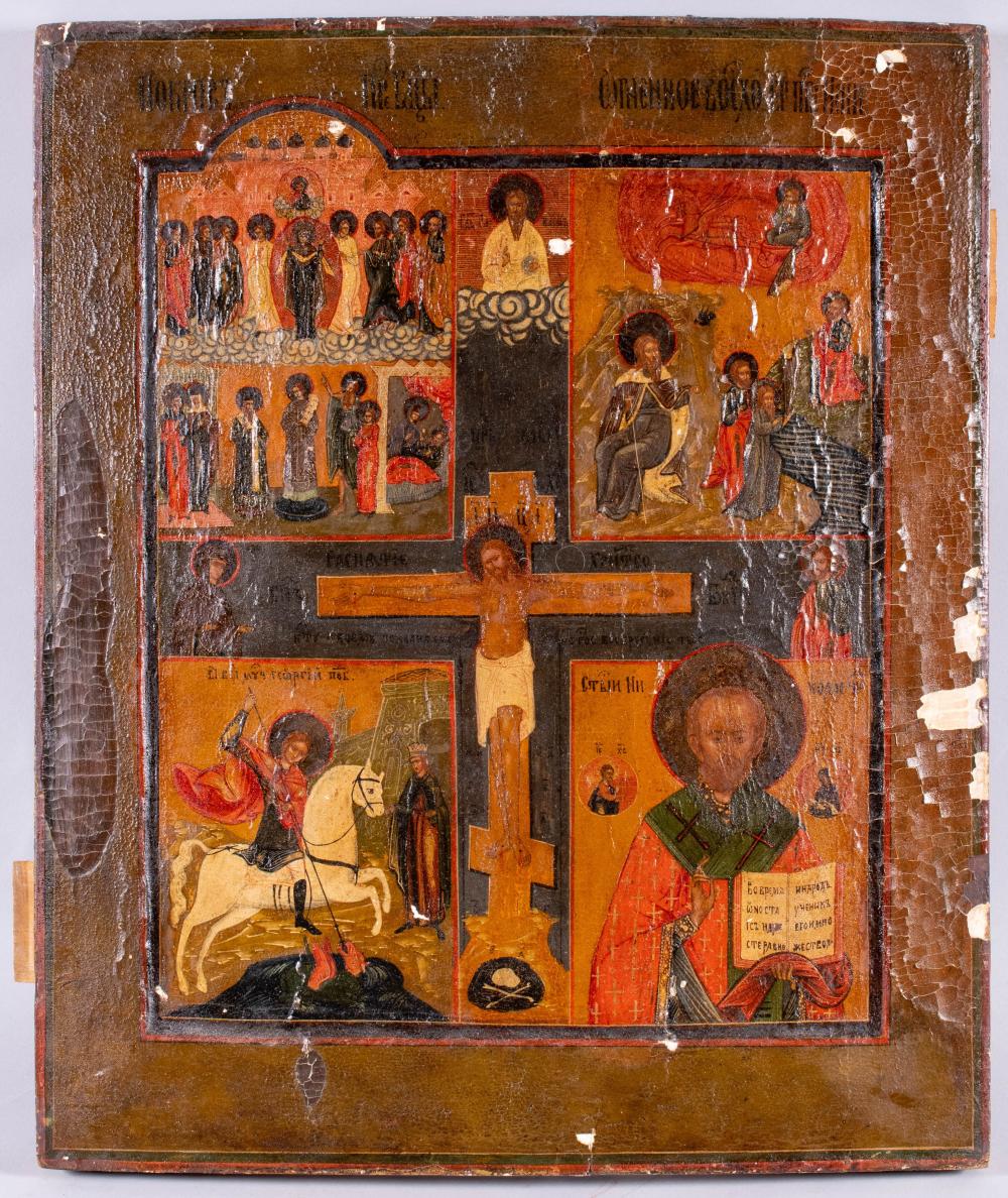 RUSSIAN, 19TH CENTURY, ICON OF