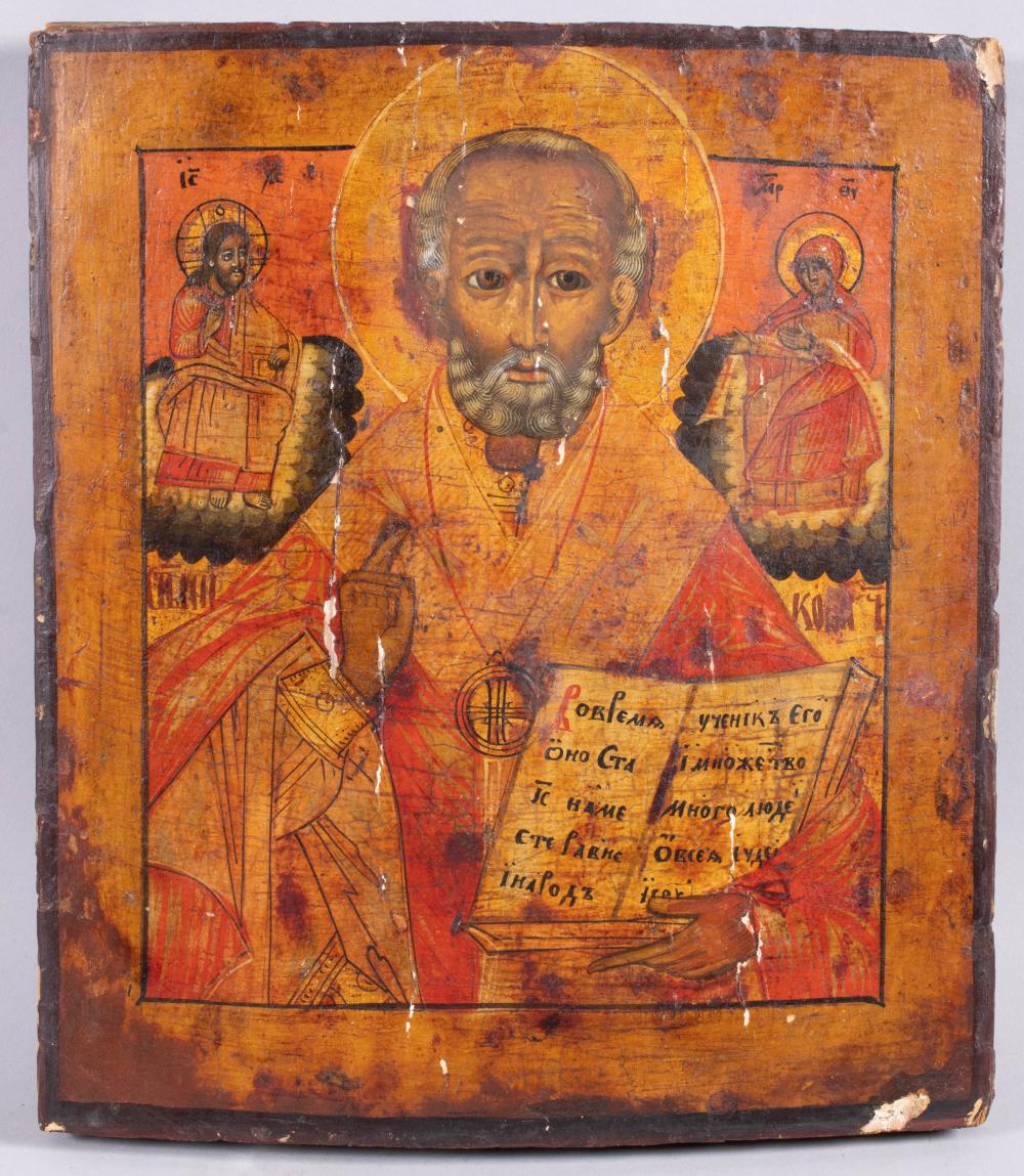 RUSSIAN, 19TH CENTURY, ICON OF