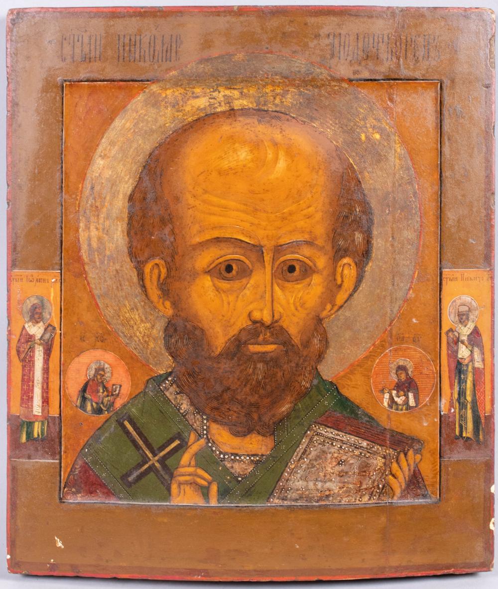 RUSSIAN, 19TH CENTURY, ICON OF