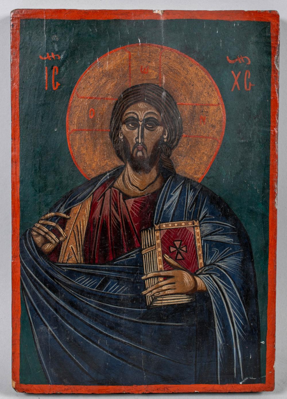 GREEK 20TH CENTURY ICON OF CHRIST  2ec316