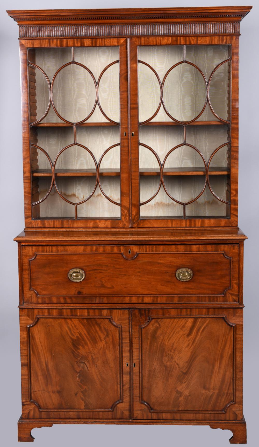 LATE GEORGE III MAHOGANY SECRETARY 2ec369