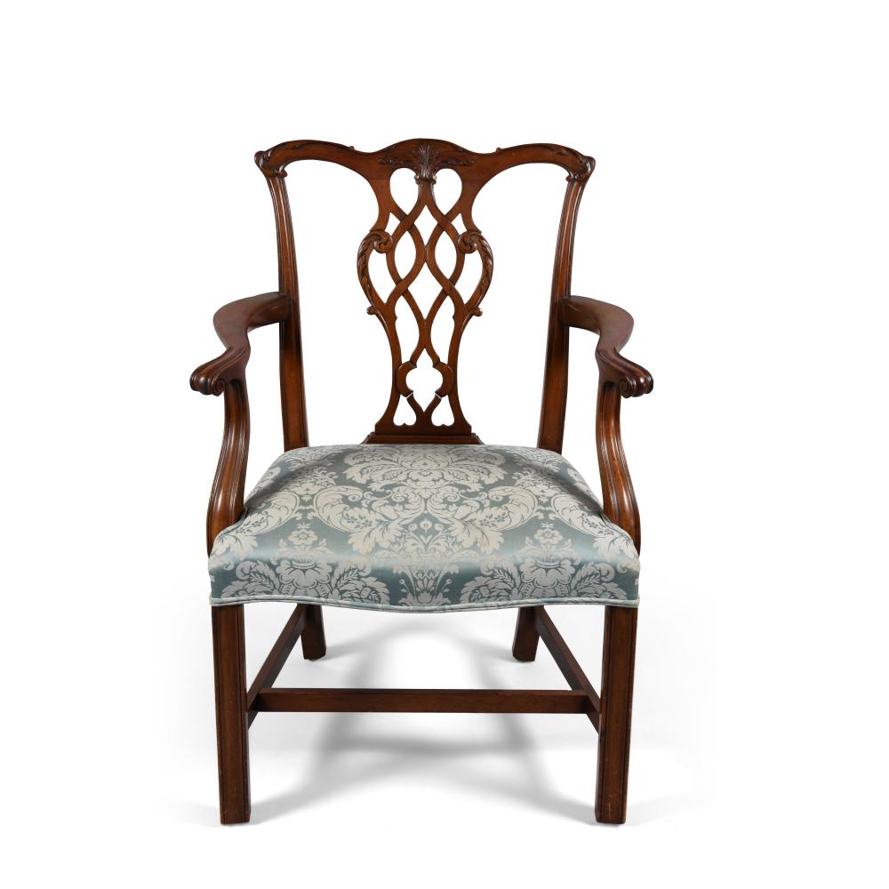 GEORGE III STYLE MAHOGANY ARMCHAIR 2ec387