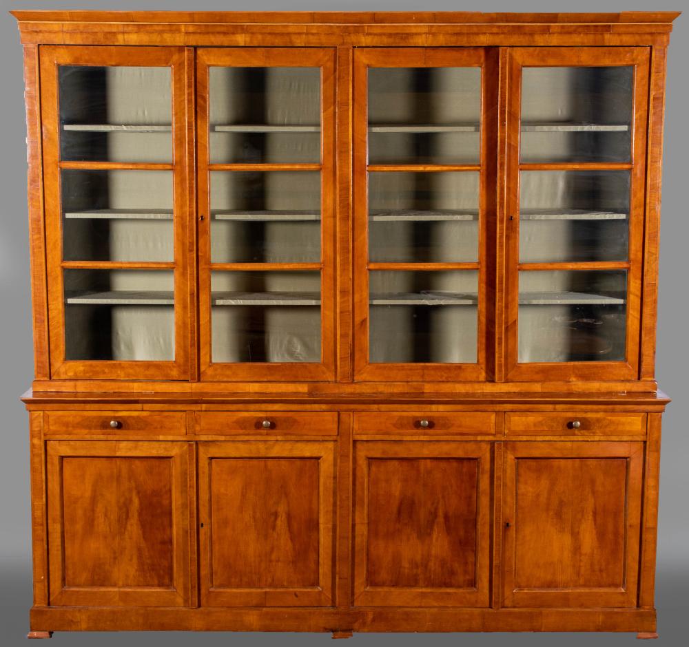 BIEDERMEIER STYLE CHERRY LIBRARY