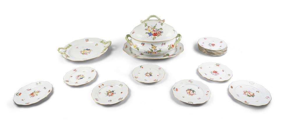 HEREND PORCELAIN 'FRUITS & FLOWERS'