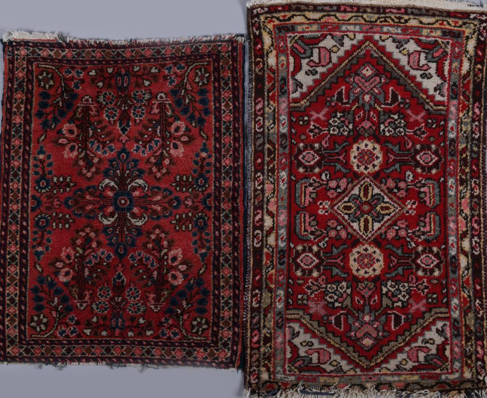 TWO SMALL VINTAGE PERSIAN TRIBAL