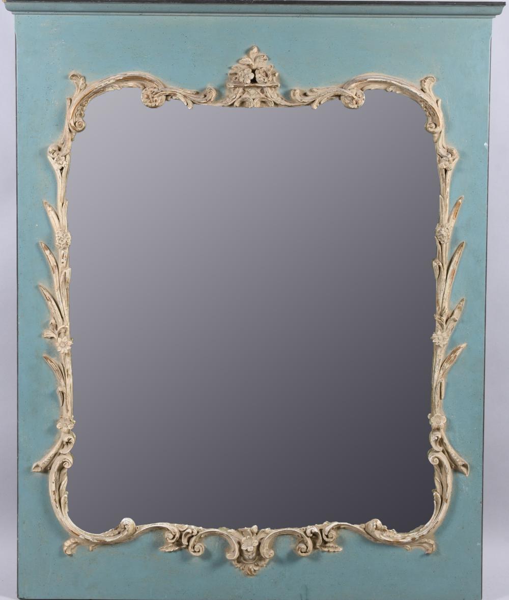 LOUIS XV STYLE GREY AND BLUE PAINTED 2ec4ca