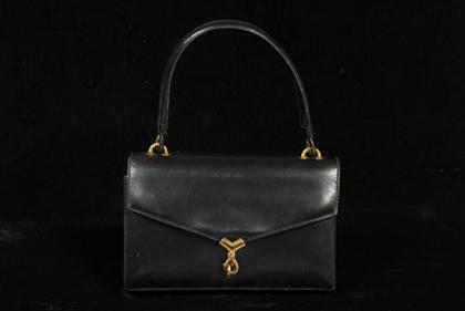 Black calfskin Hermes purse   