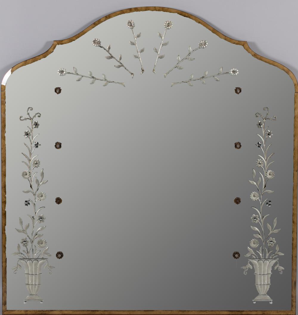 ART DECO ETCHED GLASS MIRROR 48