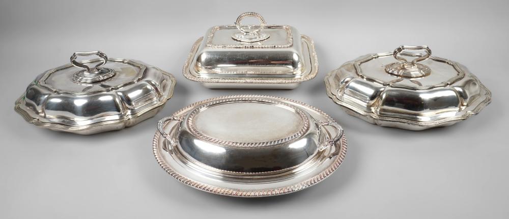 ENGLISH CRESTED SILVERPLATED SERVING