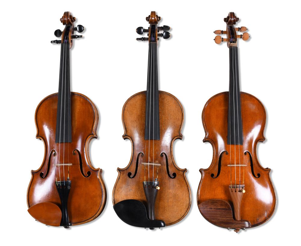 GROUP OF THREE VIOLINS INCLUDING 2ec56a