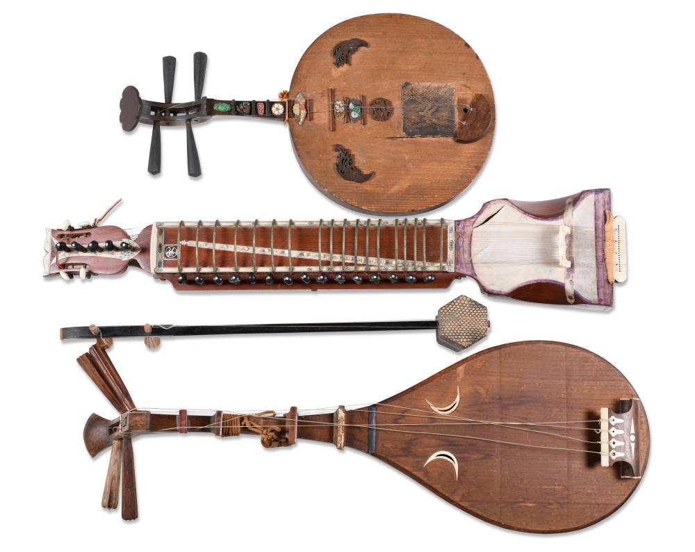 TWO JAPANESE MUSICAL INSTRUMENTS