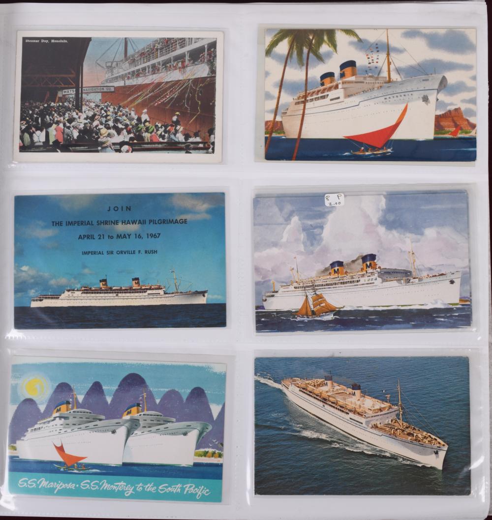 COLLECTION OF AMERICAN POSTCARDS OF