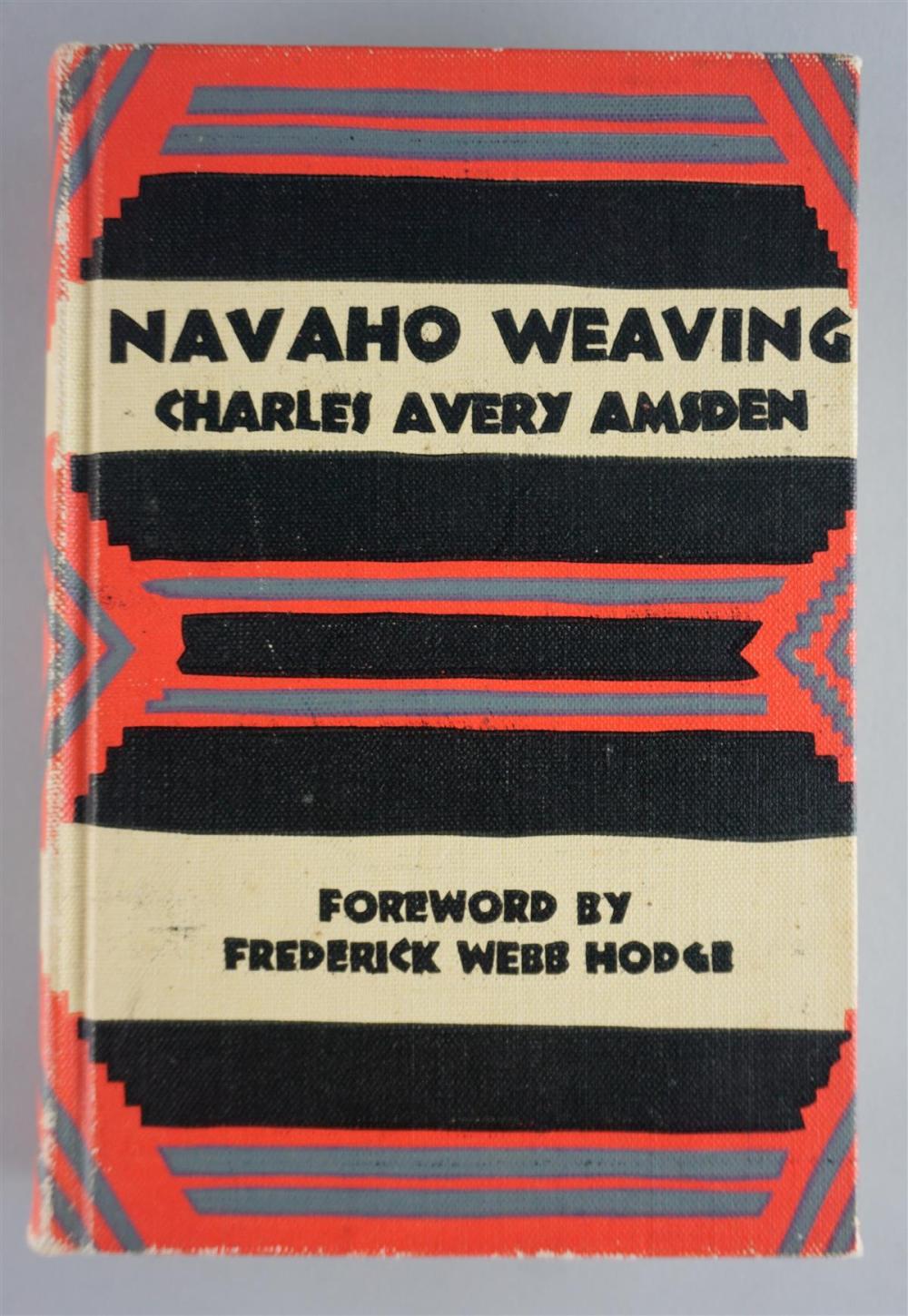 CHARLES AVERY AMSDEN. 'NAVAHO WEAVING'CHARLES
