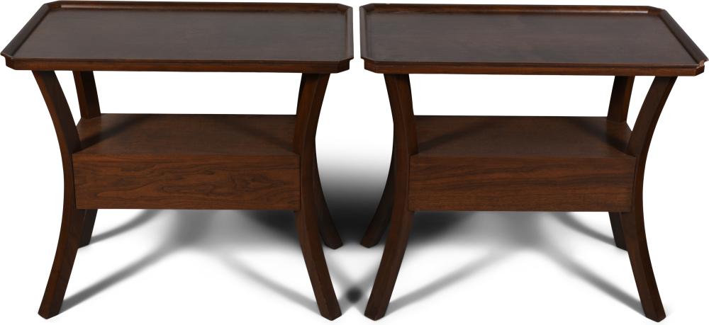 PAIR OF CLASSICAL STYLE WALNUT