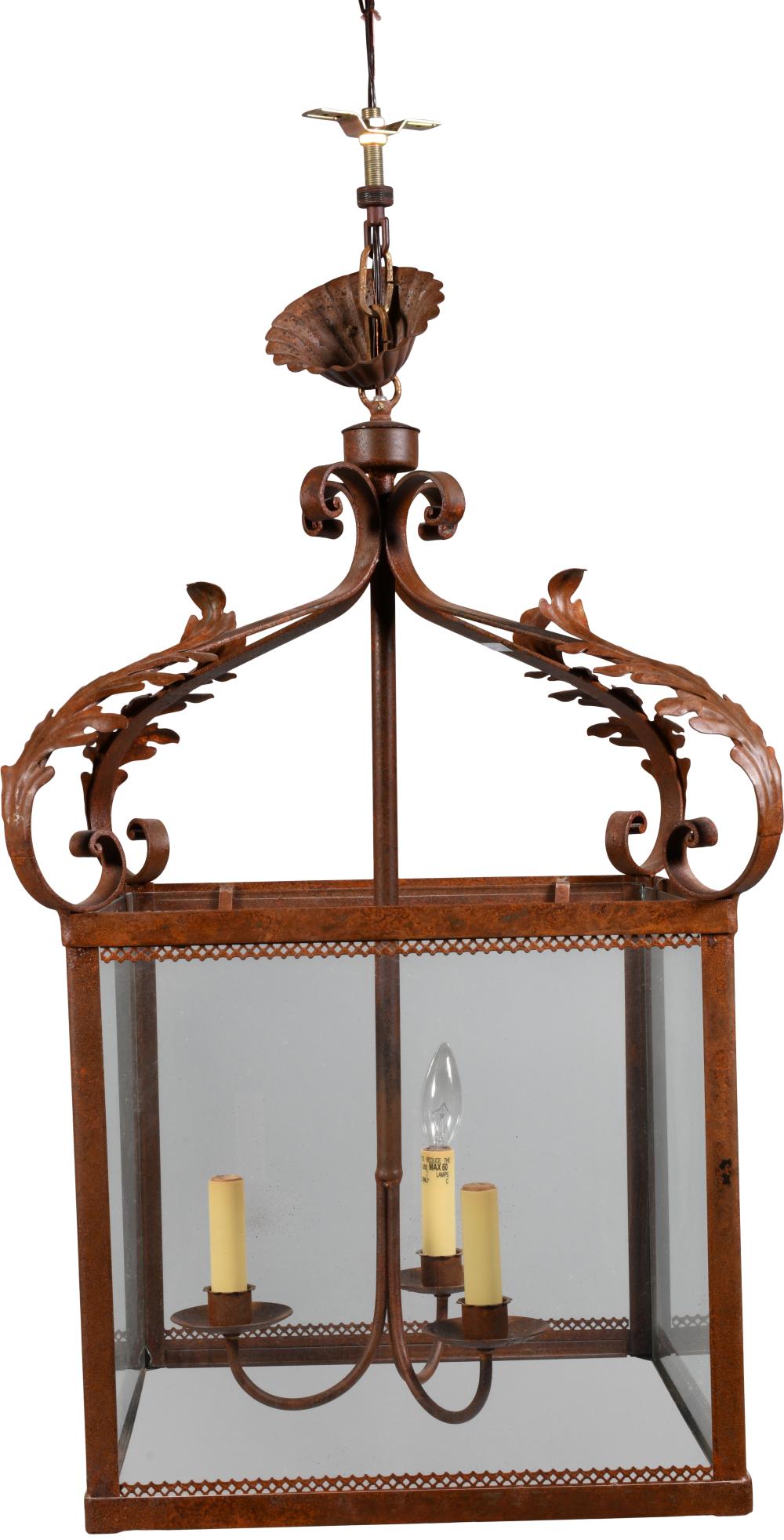 BAROQUE STYLE WROUGHT IRON LANTERN 2ec62b