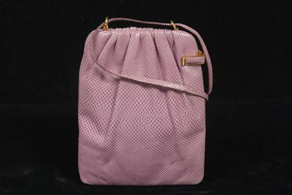 Judith Leiber mauve lizard skin