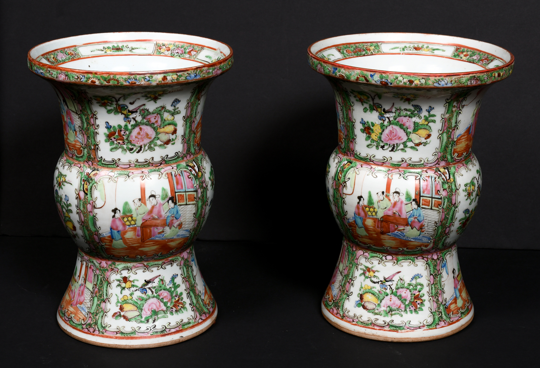 PAIR CHINESE FAMILLE ROSE PORCELAIN 2ec9eb