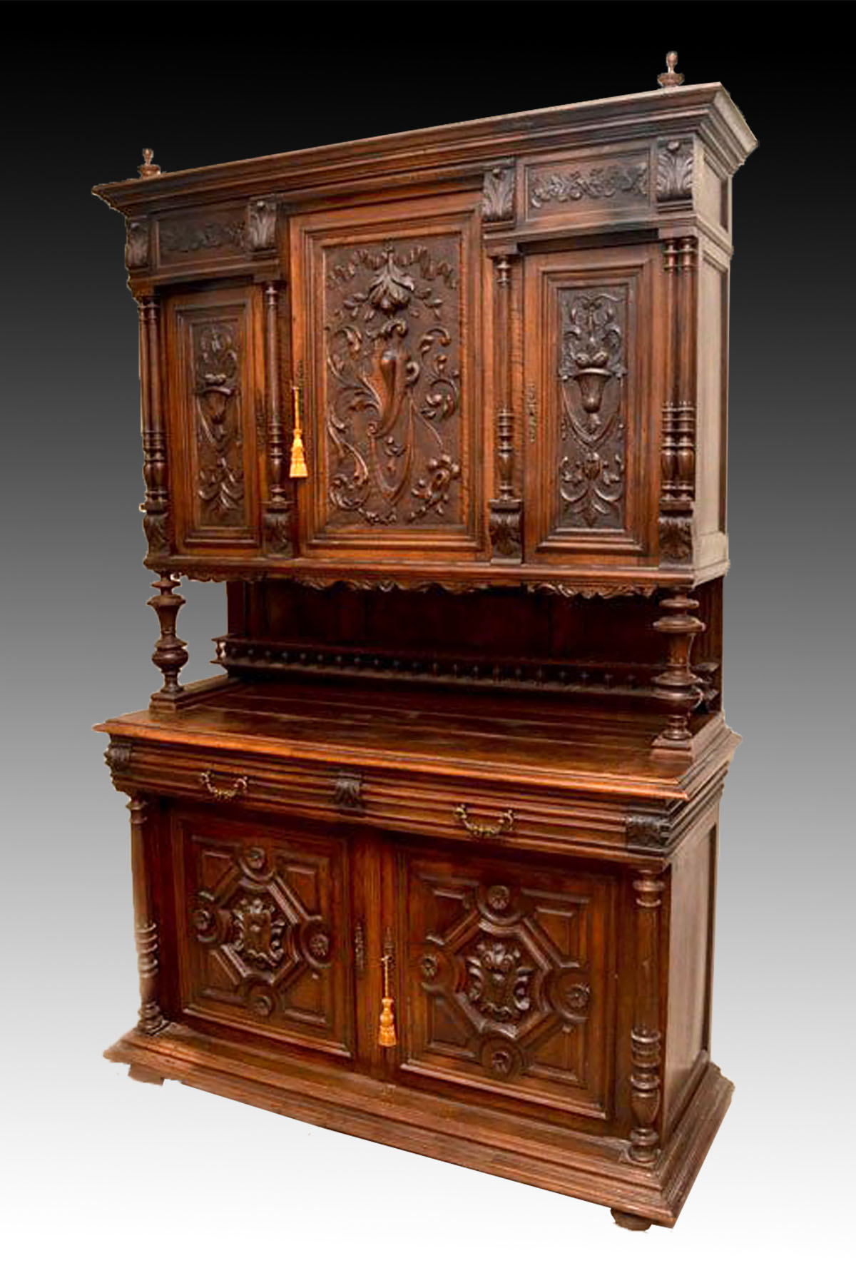 LARGE CARVED BELGIAN STEP BACK