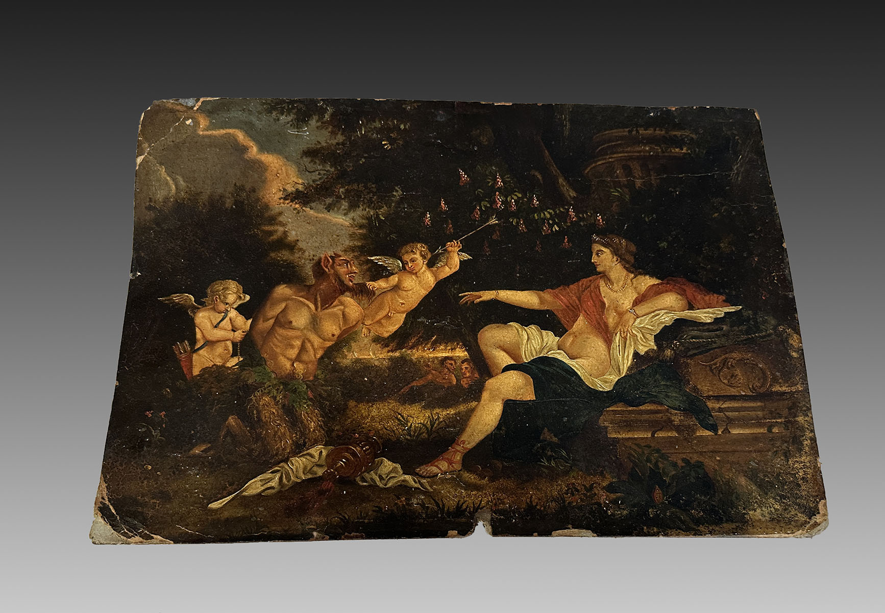 ALLEGORICAL PAINTING WITH PUTTI  2eca3d