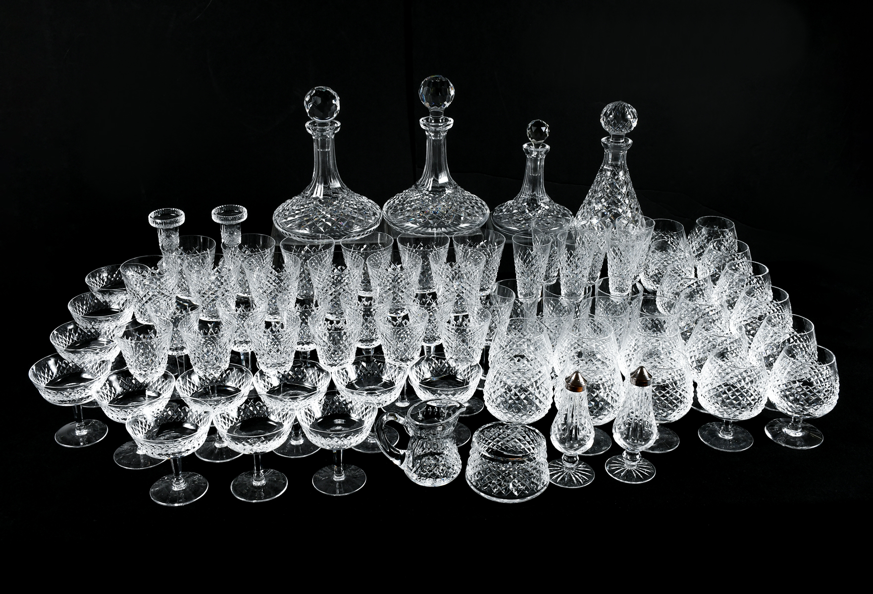 76-PC. WATERFORD ALANA CRYSTAL COLLECTION: