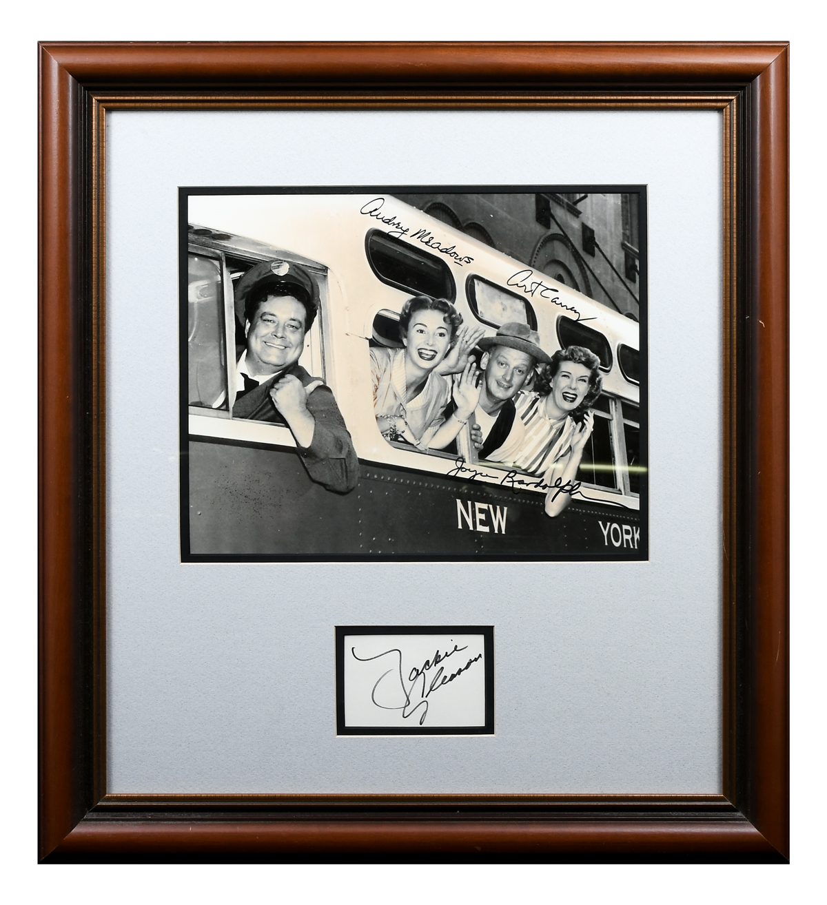 FRAMED AUTOGRAPHED HONEYMOONERS  2ecace