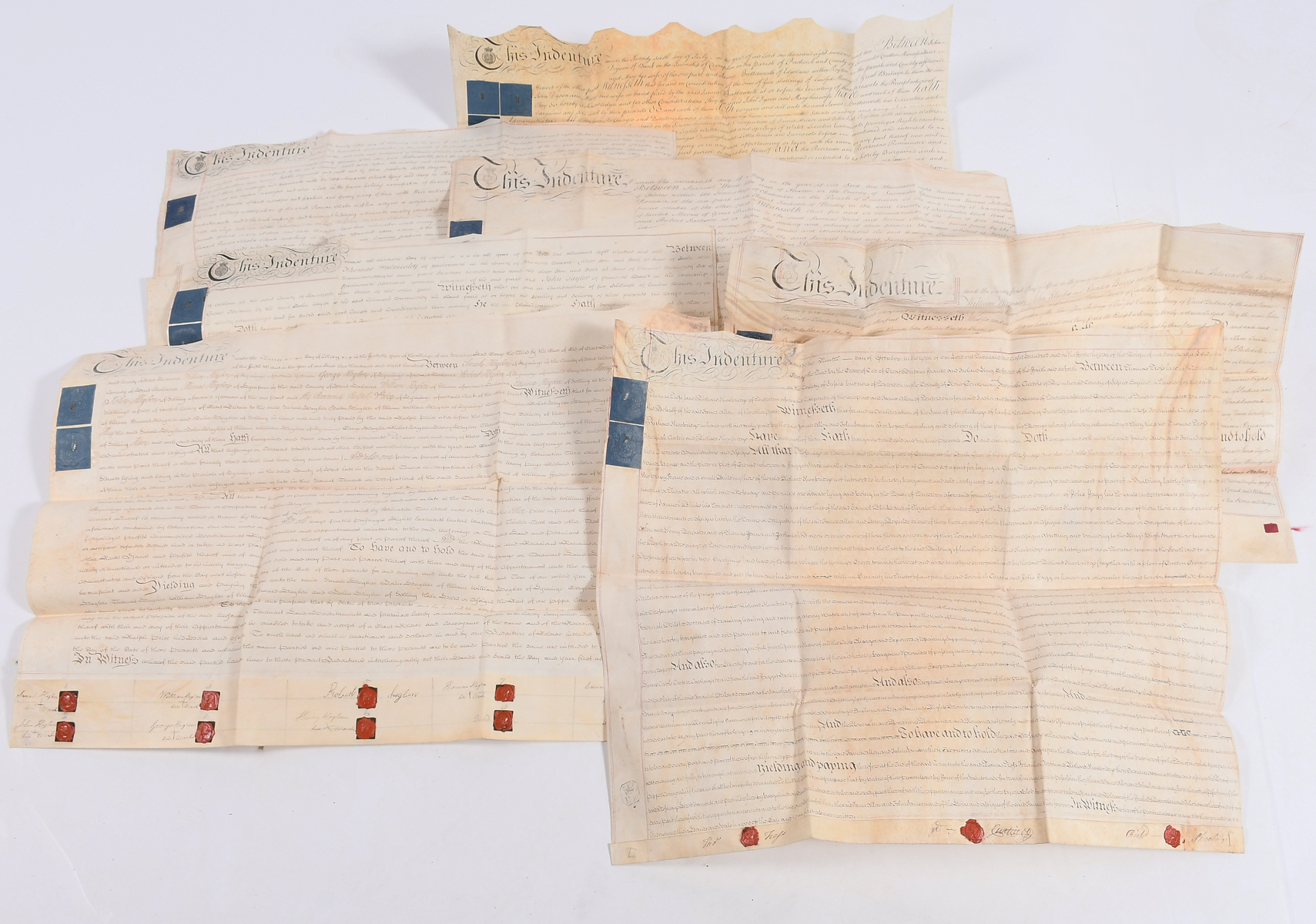 7 PC. 19TH-CENTURY BRITISH LEGAL DOCUMENTS: