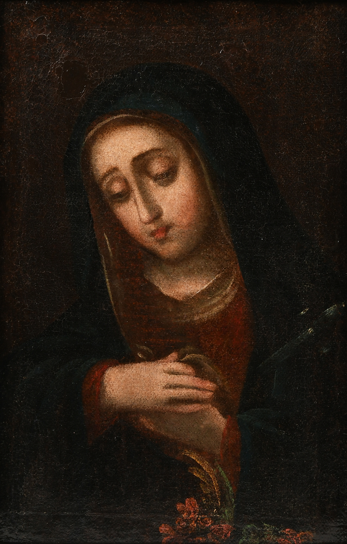 EARLY PAINTING OF THE VIRGIN MARY: