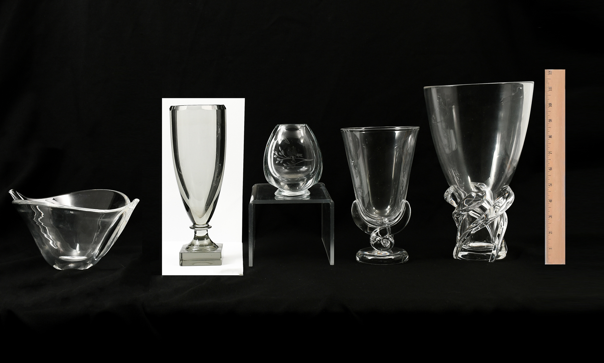 5 PC ART GLASS COLLECTION TO INCLUDE 2ecbeb