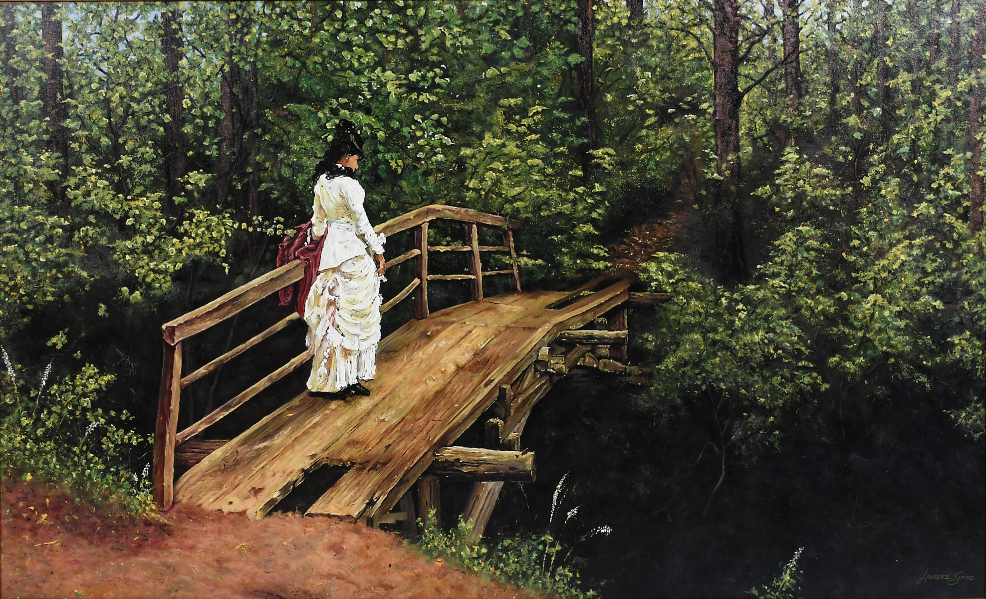 LARGE BRIDGE IN ABRAMTZEVO PAINTING