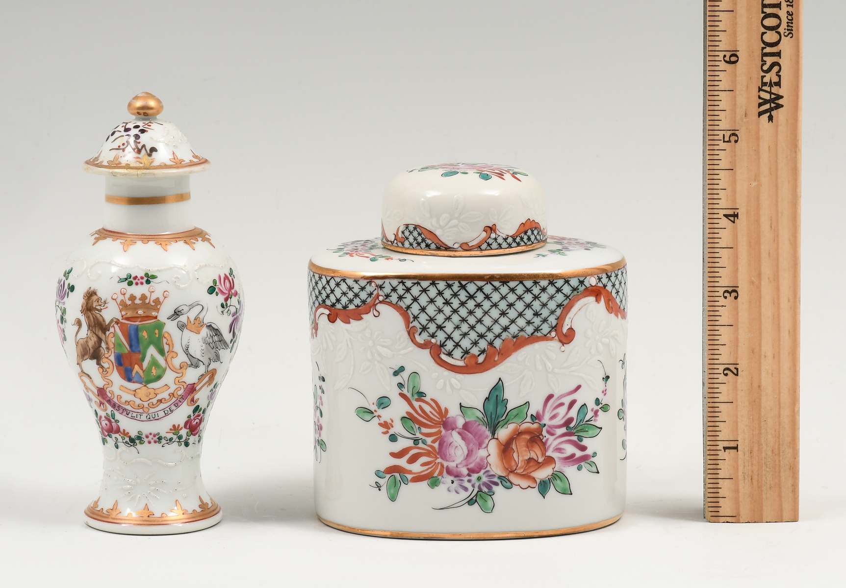 2 PC. FRENCH CHINOISERIE DECORATED