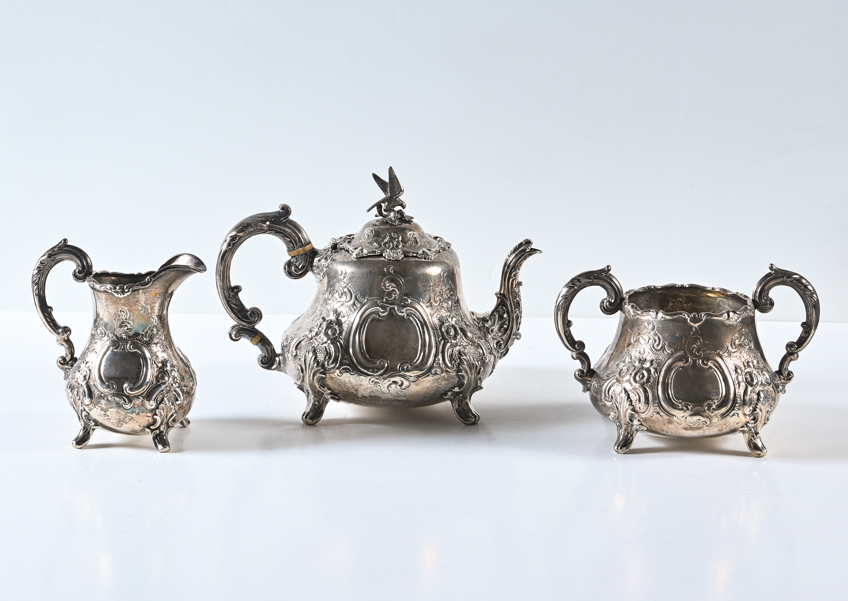 3 PC. HIGHLY ORNATE ENGLISH STERLING